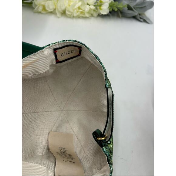 Unisex Gucci, GG metallic jacquard lame baseball cap size medium adjustable main image 4